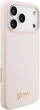 Etui Guess Silicone Script Metal Logo MagSafe do Apple iPhone 17 Pro Max Pink (GUHMP17XSMBSLP) - obraz 4