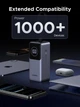 УМБ UGREEN PB723 20000mAh 130W PD 3.0 Super Fast Charging with 100W Built-in Cable Gray (55365B) - изображение 11