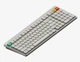 Бездротова механічна клавіатура NuPhy Node 100 low-profile / switch - Brown nano (tactile, 50g) / Color - Lunar White - зображення 1