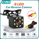Универсальная камера заднего вида для авто SXT-103 8 LED (CVBS / Аналог): парковочная с разметкой, угол 170°, влагозащита IP68 - изображение 1