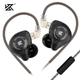 Вакуумні навушники Knowledge Zenith KZ EDX Pro X Black Mic з мікрофоном гарнітура - зображення 1