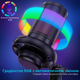 Микрофон для ПК и ноутбука ME6S для стриминга с USB, шумоподавлением, RGB-подсветкой, кардиоидной диаграммой настольный, белый ME6S_white - изображение 4