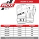 Боксерські Рукавички RDX F7 Ego Boxing Gloves Біло-Червоний 16oz (BGR-F7R-16oz) - изображение 5