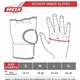 Бинти RDX IS Gel Padded Inner Gloves Hook & Loop Wrist Strap for Knuckle Protection OEKO-TEX® Standard 100 certified Чорний XL (HYP-IS2B-XL) - зображення 5