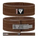 Пояс Для Важкої Атлетики RDX 4 INCH IPL / USPA & World Powerlifting Congress APPROVED Powerlifting Leather Gym Belt Коричневий L (WBL-4LN-L+) - зображення 1
