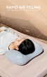 Подушка кемпинговая надувная BISINNA Camping Inflatable Pillow Portable Ultralight Travel Hiking Air Sleeping for Neck and Lumbar Support BLUE - изображение 9
