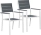 Zestaw krzeseł ogrodowych MultiGarden Biało-szary (YC-051KD-4-5) - obraz 1