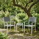 Zestaw krzeseł ogrodowych MultiGarden Biało-szary (YC-051KD-4-5) - obraz 6