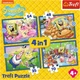 Zestaw puzzle Trefl 4 w 1 Sponge Bob: Podwodne życie Sponge Boba 35/48/54/70 elementów 34674 (5900511346749) - obraz 2