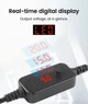 Кабель Type-C to DC 5.5x2.1-2.5mm, 60W, для роутера, ноутбука, камер. Универсальный 5V/9V/12V/15V/20V Boost Converter Adjustable Voltage, Black - изображение 3