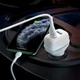 Автомобільний зарядний пристрій Hoco Z36 Leader Micro USB Cable 2USB 2.4A White - изображение 3
