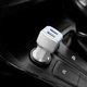 Автомобільний зарядний пристрій адаптер Hoco Z23 2.4A 2USB White - изображение 8