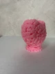 свечка ручной работы «Сердце» (насыщенно-розовый неон) - изображение 2