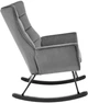 Крісло-гойдалка Halmar Bazalto Сірий (5905248124769) - зображення 4