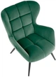 Крісло для відпочинку Halmar Tyrion Зелене (5905248112865) - зображення 7