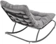 Крісло-гойдалка Halmar Gatto Сіре (5905248125155) - зображення 5
