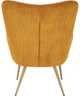 Крісло для відпочинку Halmar Amaro Гірчичне (5905248130357) - зображення 6