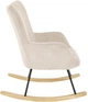 Крісло-гойдалка Halmar Belmiro Кремове (5905248130418) - зображення 4