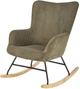 Крісло-гойдалка Halmar Belmiro Оливкове (5905248130425) - зображення 1