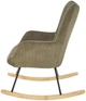 Крісло-гойдалка Halmar Belmiro Оливкове (5905248130425) - зображення 3