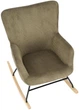 Крісло-гойдалка Halmar Belmiro Оливкове (5905248130425) - зображення 7