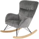 Крісло-гойдалка Halmar Castro Сірий (5905248130524) - зображення 3
