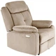 Крісло для відпочинку Halmar Loris з функцією електричного розкладання Бежеве (5905248130807) - зображення 3