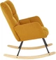 Крісло-гойдалка Halmar Vasco Гірчичне (5905248131019) - зображення 4