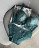 Корсетний комплект з мереживом, смарагд, XL(85ВС) - зображення 1