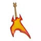 Декоративна міні-гітара "Dean Flame" 24 см 29666N - зображення 6