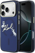 Etui Karl Lagerfeld IML Choupettes Karl  Script Logo MagSafe do Apple iPhone 17 Pro Blue (3666339606695) - obraz 1