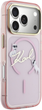 Etui Karl Lagerfeld IML Choupettes Karl  Script Logo MagSafe do Apple iPhone 17 Pro Max Pink (3666339606220) - obraz 4