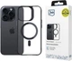 Etui 3MK Satin Armor MagCase do Apple iPhone 15 Pro Black + Transparent (5903108563833) - obraz 1
