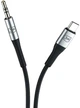 Kabel 3MK AUX USB-C - Jack 3.5 mm 1 m Black (5903108528788) - obraz 3