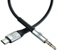 Kabel 3MK AUX USB-C - Jack 3.5 mm 1 m Black (5903108528788) - obraz 7