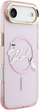 Etui Karl Lagerfeld IML Choupettes Karl  Script Logo MagSafe do Apple iPhone 17 Air Pink (3666339606206) - obraz 4