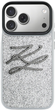 Etui Karl Lagerfeld IML Glitter KL Diamond Logo do Apple iPhone 17 Pro Max Silver (3666339604783) - obraz 3