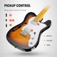Електрогітара із чохлом та аксесуарами Donner Music DJC-1000S Sunburst Electric Guitar EC1407 - зображення 3