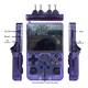 Портативная ретро игровая консоль R36S 3.5" IPS, 3500mAh, 10000+ игр, поддержка NES/SNES/PS1/GBA, портативная приставка (фиолетова - изображение 3