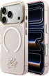 Etui Karl Lagerfeld IML KL Script Logo MagSafe do Apple iPhone 17 Pro Pink (3666339601416) - obraz 1
