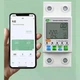 Розумний WiFi автоматичний вимикач Tuya Smart 63A з контролем напруги, струму, з лічильником електроенергії та захистом від перенапруги, реле. DIN-рейка WTDZW-63A - изображение 3