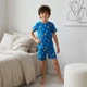 Бавовняна піжама на хлопчика футболка та шорти 110-116 см (5-6Y) George синій - зображення 1