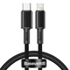 Кабель Baseus High Density Braided Fast Charging Data Cable Type-C to Lightning PD 20W 1м (CATLGD-01) Black - зображення 1