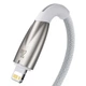 Кабель Baseus Glimmer Series Fast Charging Data Cable Type-C to Lightning PD 20W 1м (CADH000002) White - зображення 4