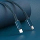 Кабель Baseus High Density Braided Fast Charging Data Cable Type-C to Lightning PD 20W 1м ((CATLGD-03) Blue - зображення 7
