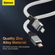 Кабель Baseus CoolPlay Series Fast Charging Data Cable Type-C to Lightning PD 20W 1м (CAKW000002) White - зображення 13