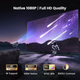 Міні-проектор iWIMIUS S29 30000 люмен Smart FHD 1080P портативний проектор з підтримкою 4K, Wi-Fi6 Bluetooth 50% зум 360° - зображення 8