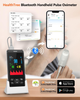 Пульсоксиметр акумуляторний на палець HealthTree JKS50F Bluetooth — Портативний оксиметр з OLED-дисплеєм та пам'яттю (НТ-JKS50F) - зображення 3