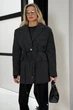 Укорочене Пальто Jadone Fashion Тренд L-XL графіт - зображення 4