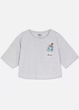 Женская пижамная футболка Primark Disney XS Хлопковая для дома и сна Серый (9210) - изображение 4